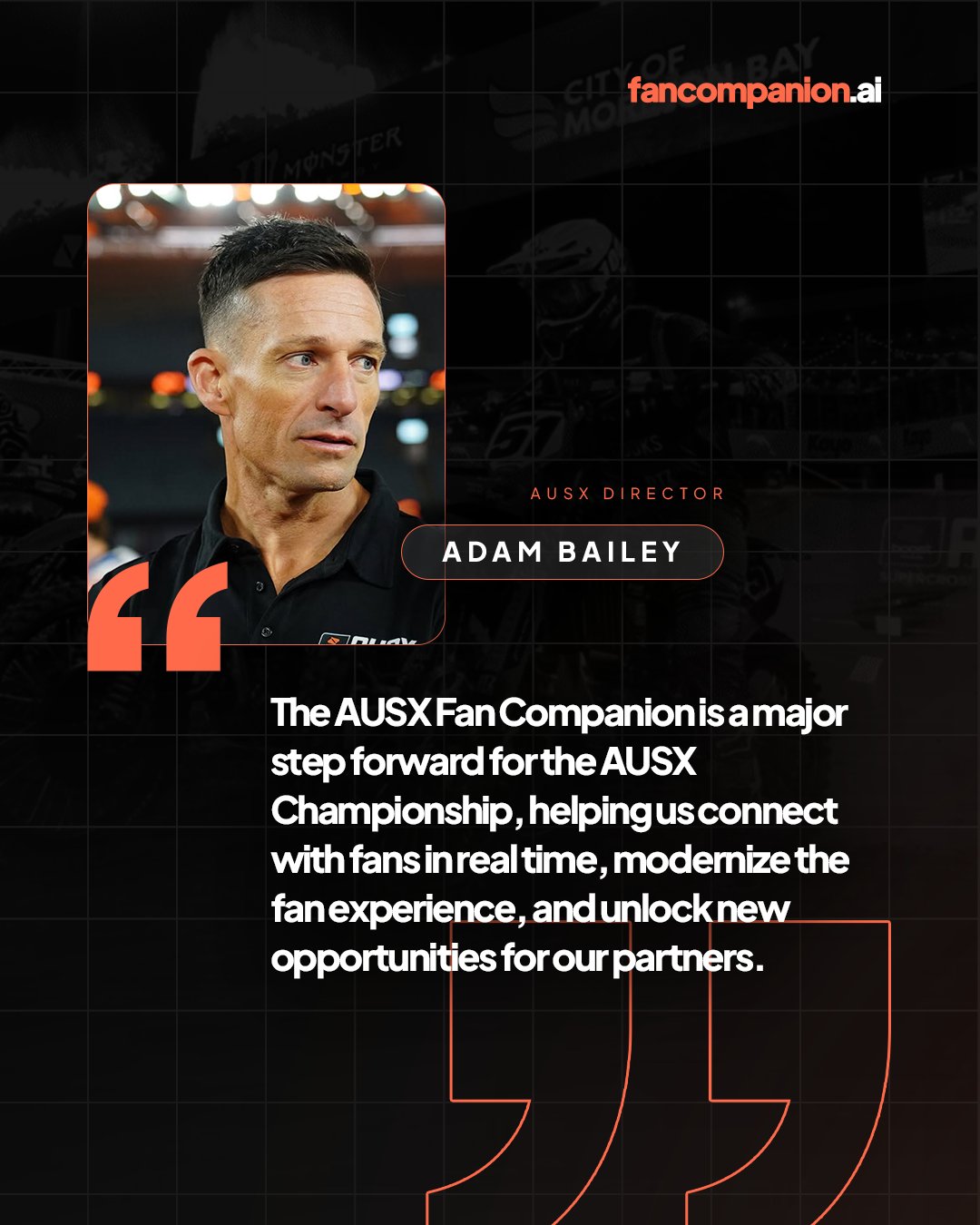 Fan intelligence platform client testimonial — Adam Bailey on Fan Companion's impact on fan engagement and sponsor value